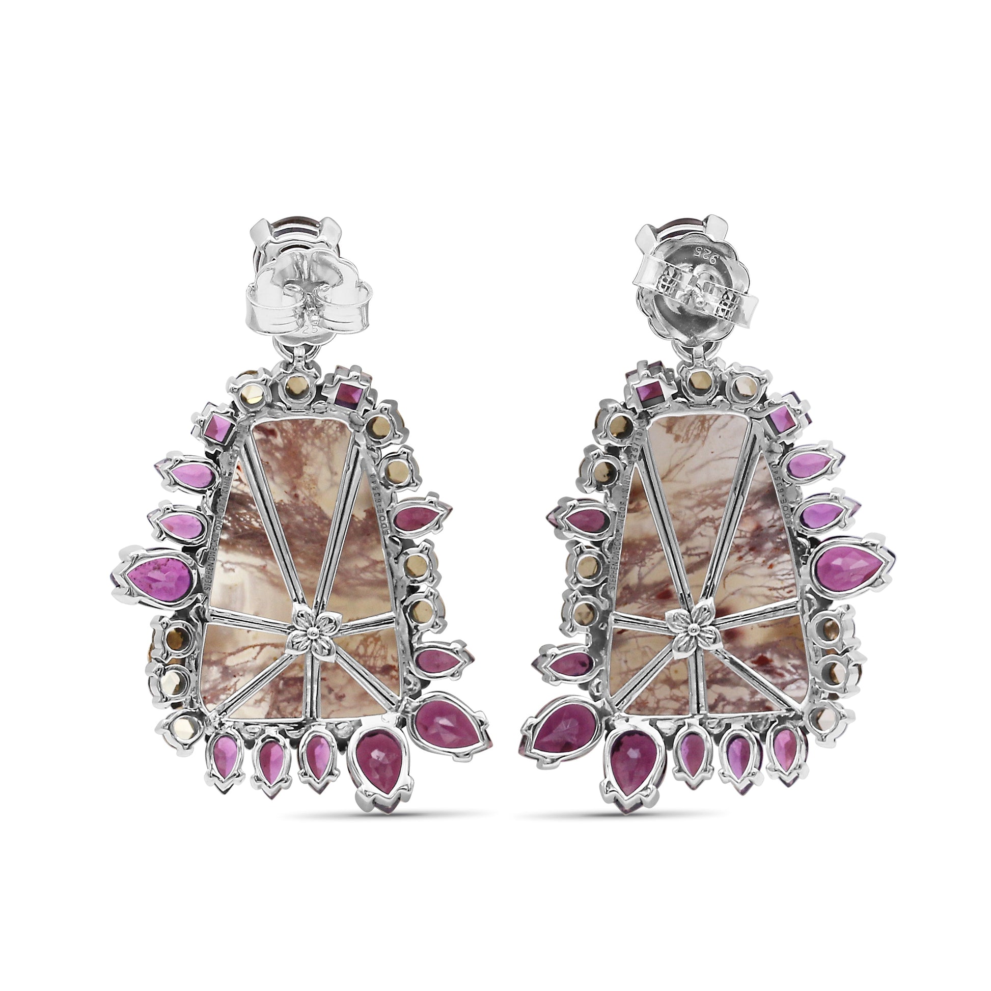 one-of-a-kind-whisky-quartz-rhodolite-garnet-rutilated-quartz-and-champagne-diamond-0-20ct-earring-in-sterling-silver-with-18k-gold-adam
