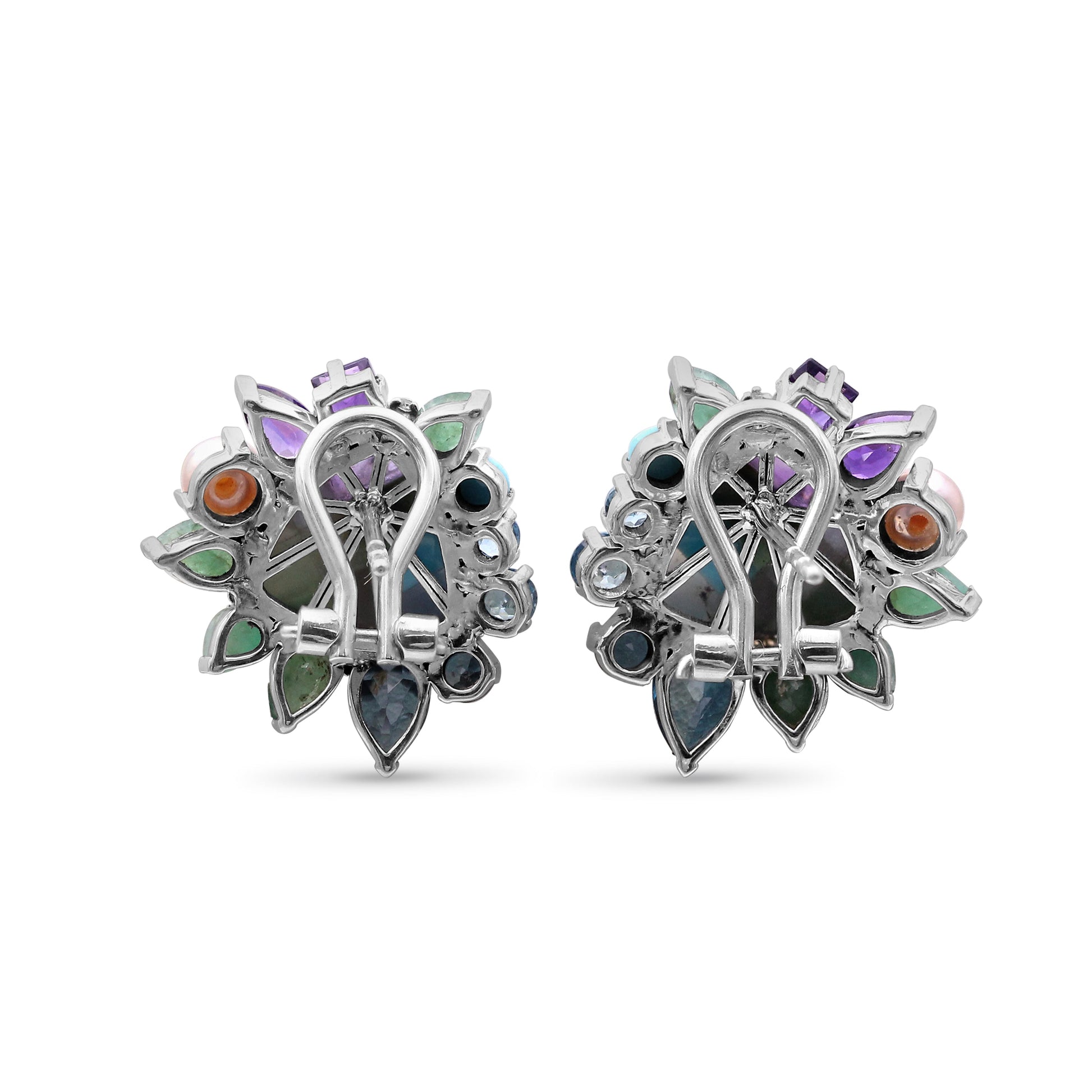 one-of-a-kind-swiss-blue-topaz-amethyst-facet-flat-back-blue-turquoise-london-blue-topaz-natural-pearl-pastel-color-mosaic-facet-emerald-and-diamond-0-04ct-earring-in-sterling-silver-with-18k-gold-adam