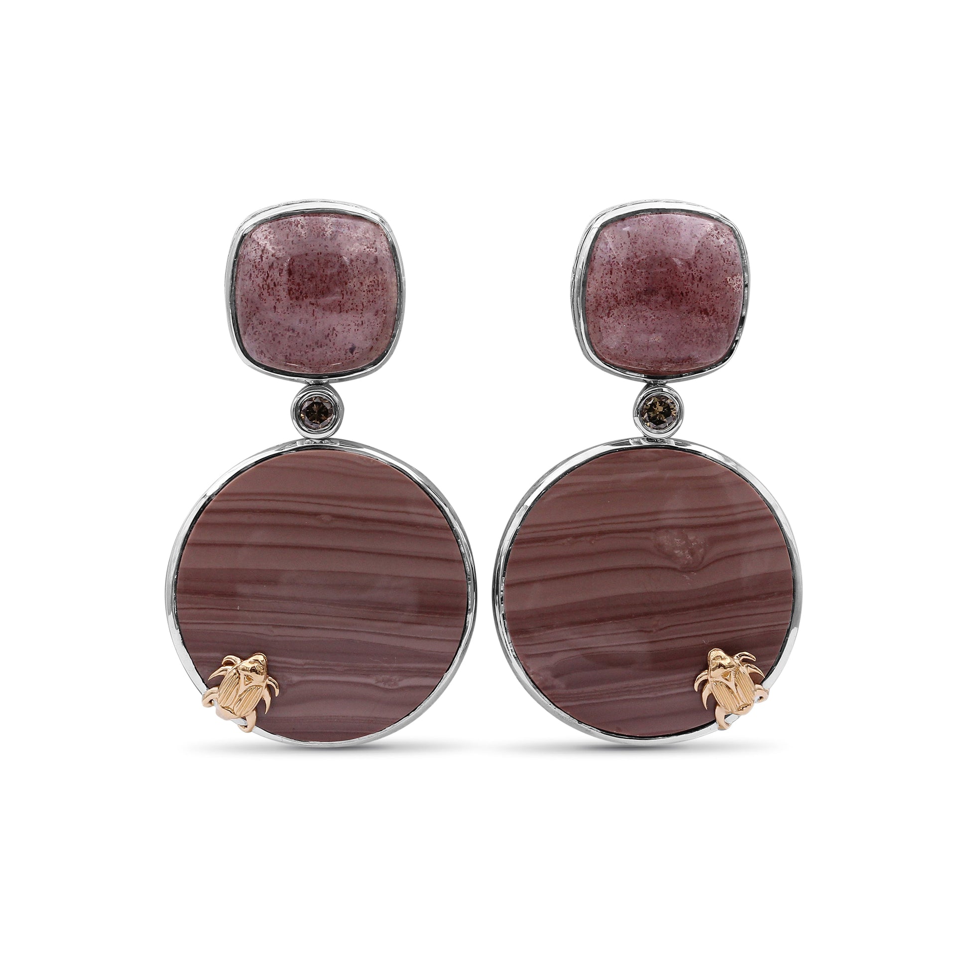 one-of-a-kind-smooth-imperial-jasper-smooth-strawberry-quartz-and-diamond-0-20ct-earring-in-sterling-silver-with-18k-gold-adam