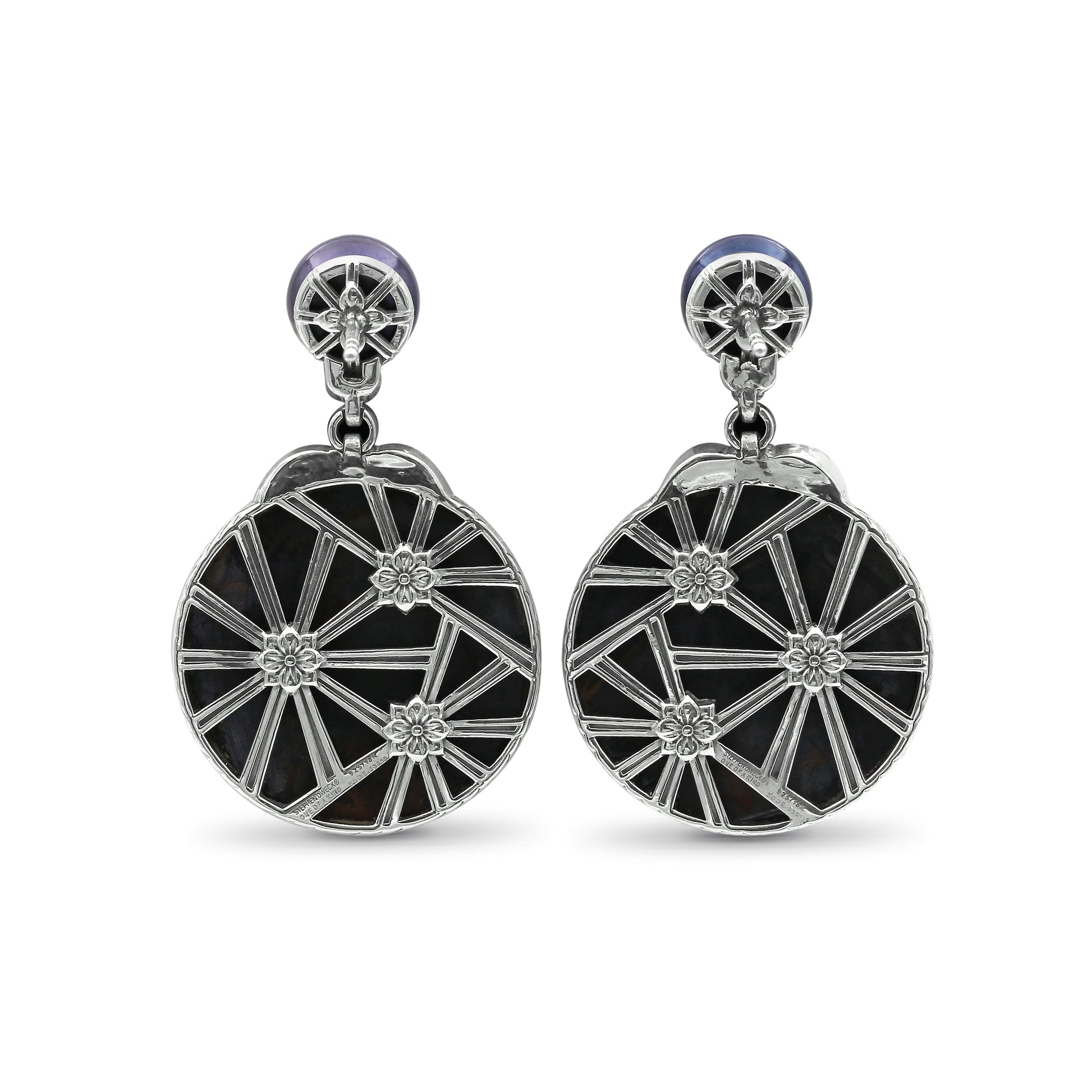 one-of-a-kind-green-pearl-green-ocean-jasper-and-diamond-0-10ct-earring-in-sterling-silver-with-18k-gold-adam