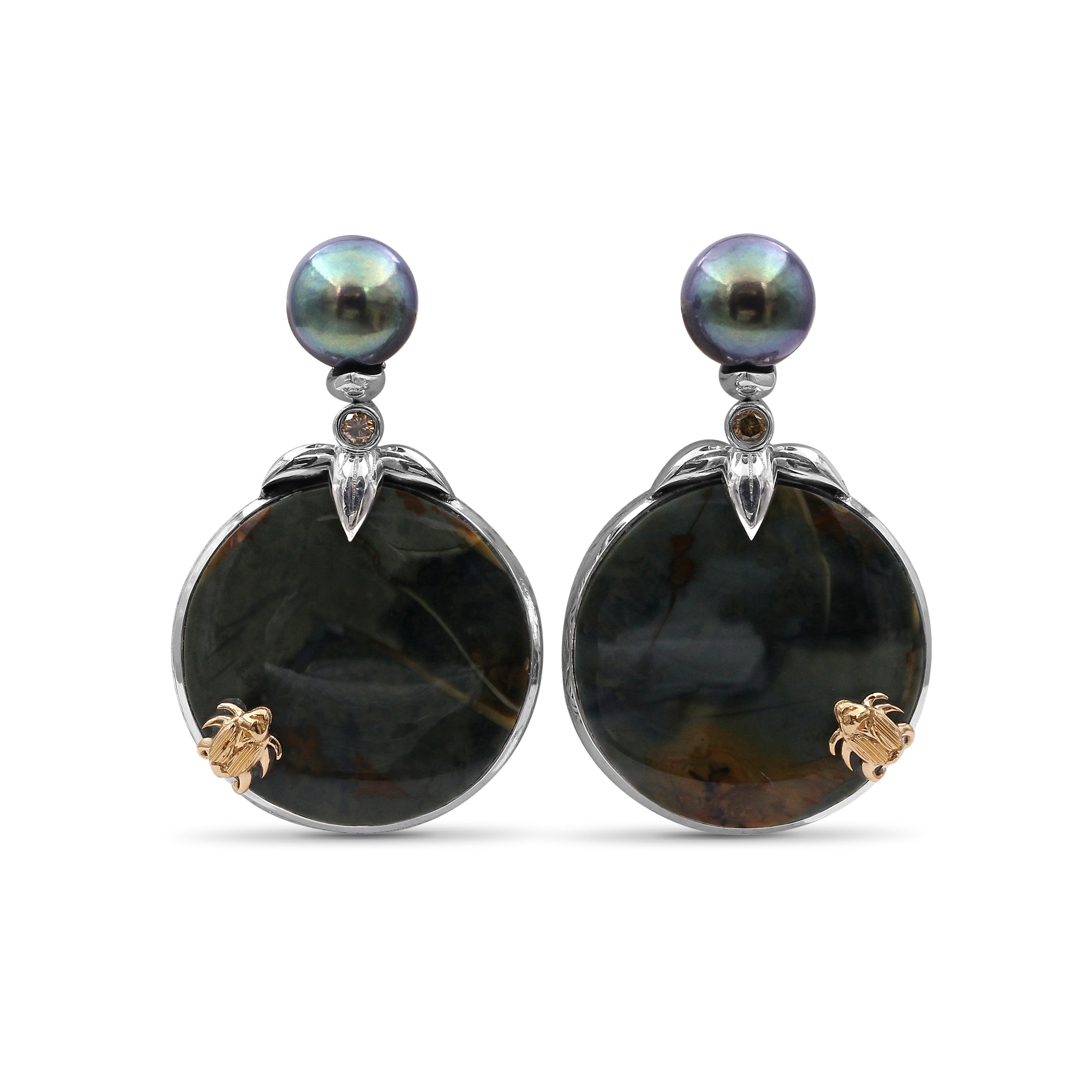 one-of-a-kind-green-pearl-green-ocean-jasper-and-diamond-0-10ct-earring-in-sterling-silver-with-18k-gold-adam