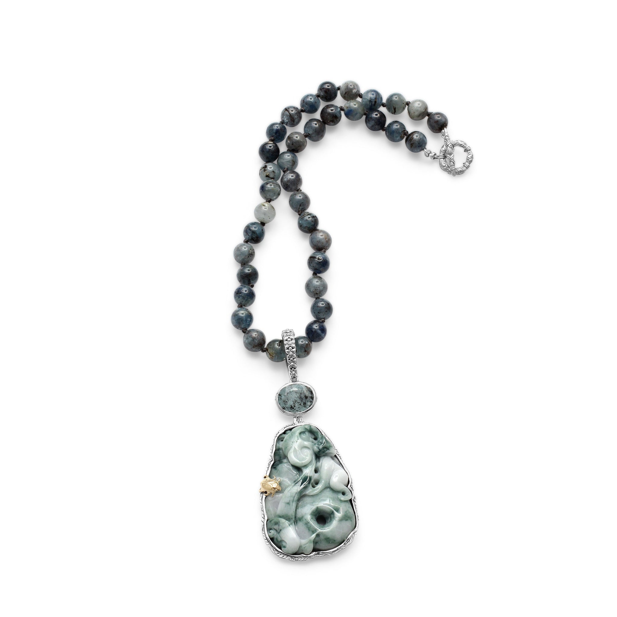 one-of-a-kind-vintage-hand-carved-jade-rutilated-aquamarine-and-aquamarine-bead-necklace-in-sterling-silver-with-18k-gold-adam