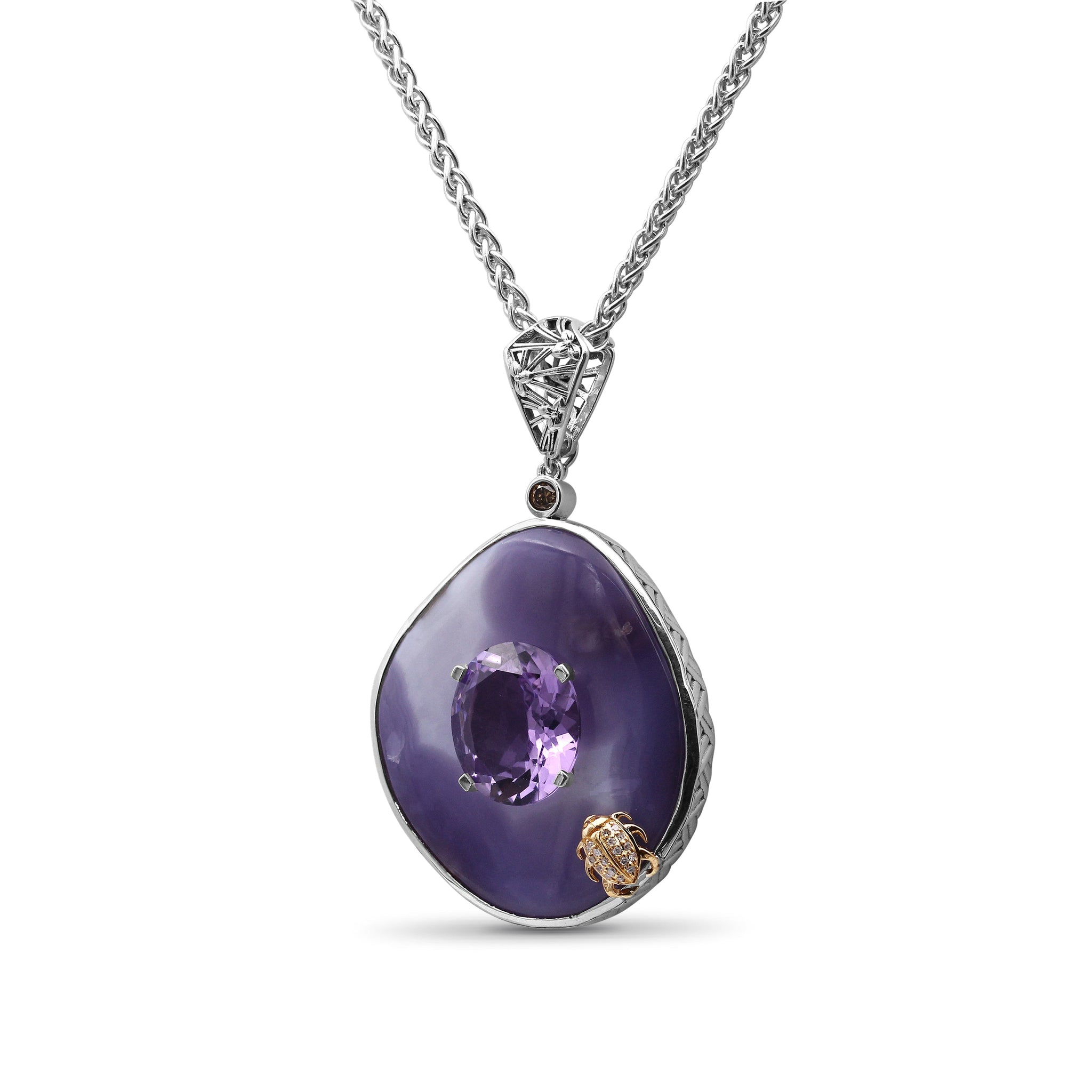 one-of-a-kind-smooth-laguna-agate-amethyst-and-diamond-0-16ct-pendant-in-sterling-silver-with-18k-gold-diamond-pave-adam