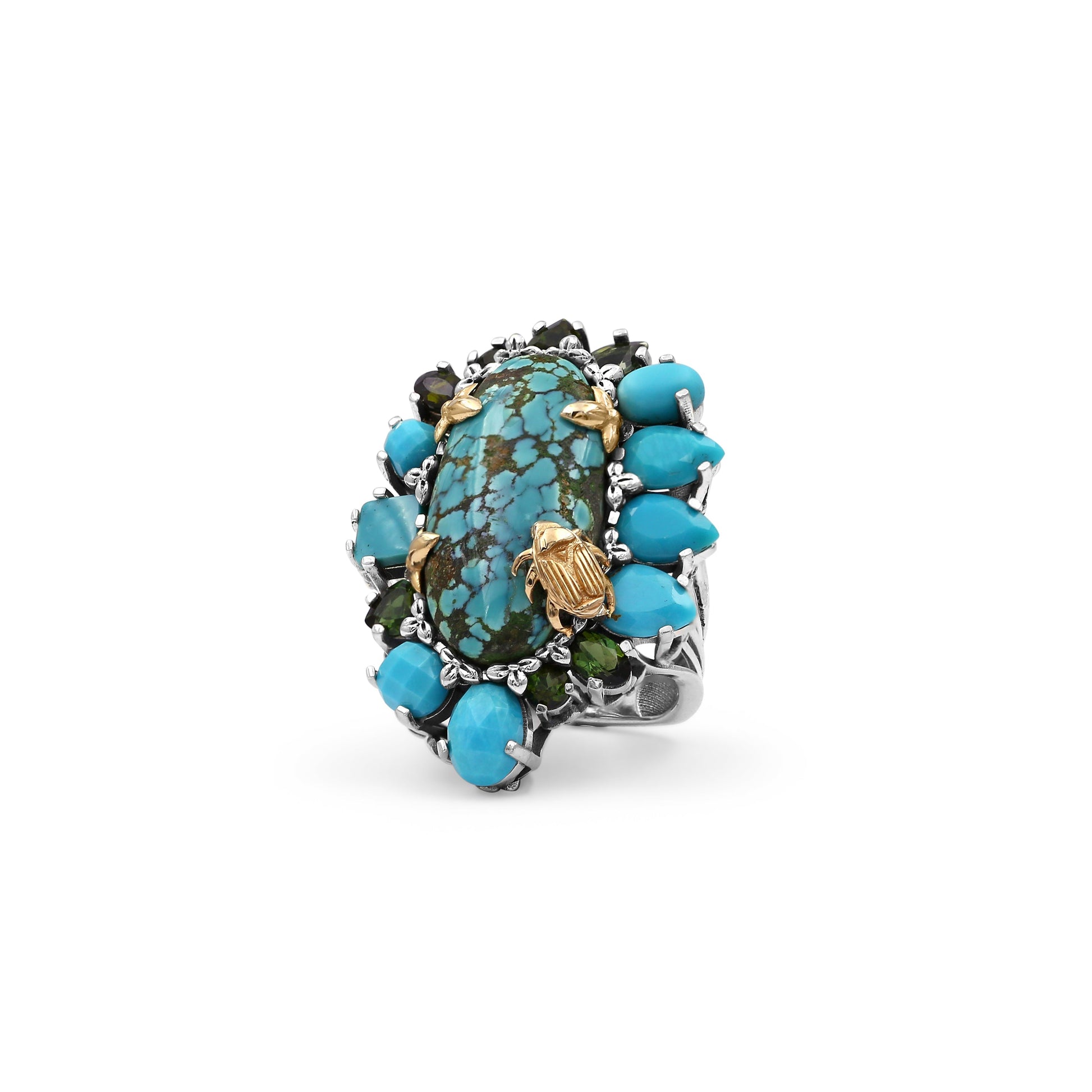 one-of-a-kind-turquoise-and-green-tourmaline-ring-in-sterling-silver-with-18k-gold-flowers-and-18k-adam