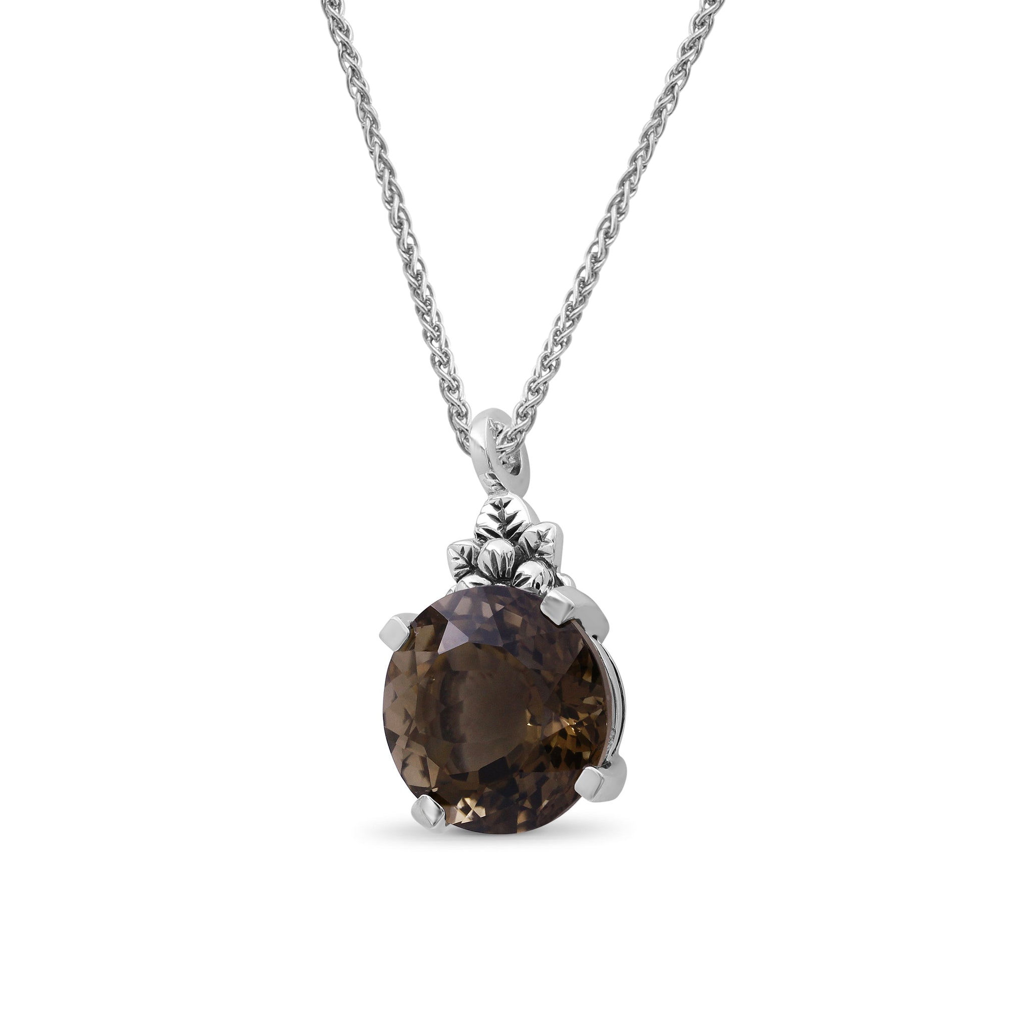 garden-of-stephen-smokey-quartz-top-faceted-cone-pendant-in-sterling-silver