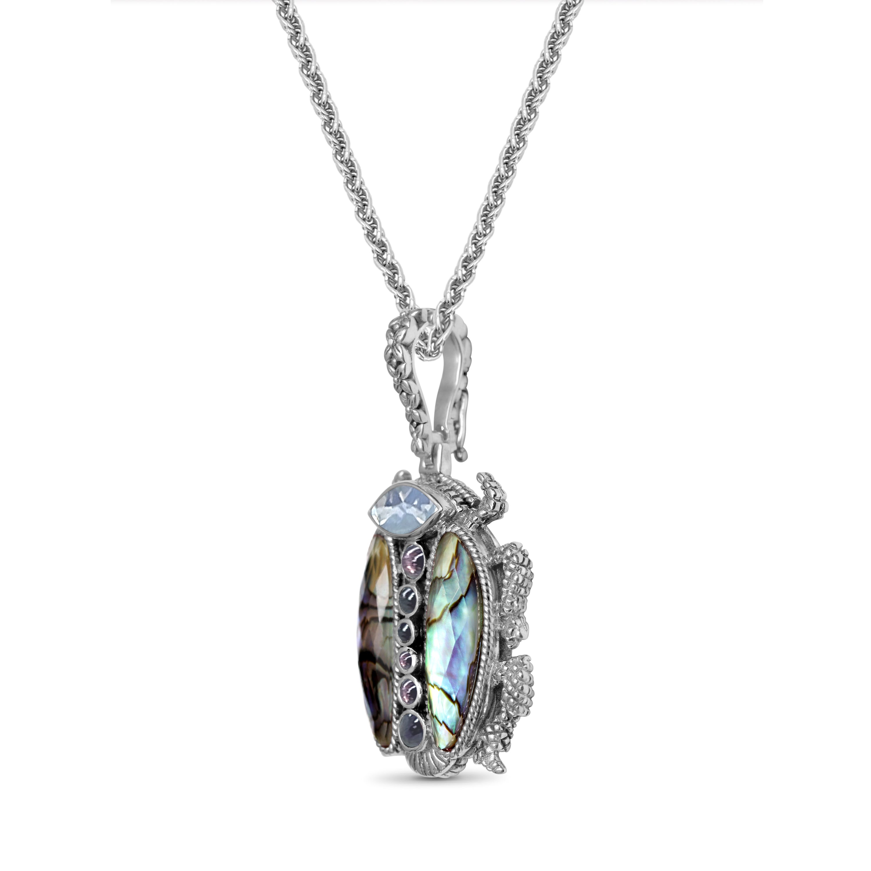 garden-of-stephen-lavender-moon-quartz-rhodolite-garnet-natural-quartz-and-abalone-scarab-pendant-in-sterling-silver