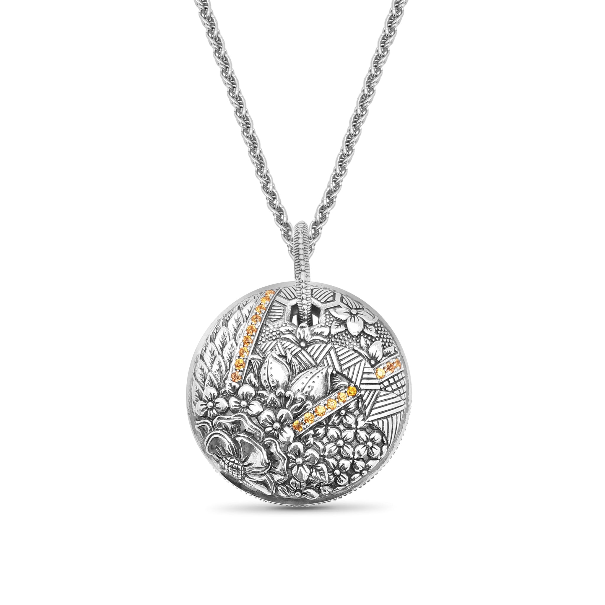 kyoto-orange-sapphire-0-65ct-pendant-in-sterling-silver