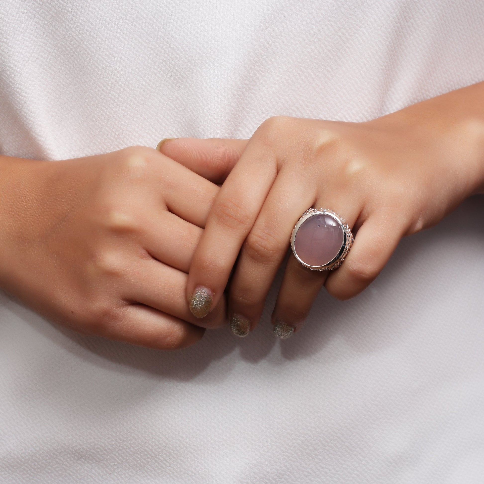 garden-of-stephen-pink-chalcedony-smooth-dome-ring-in-sterling-silver