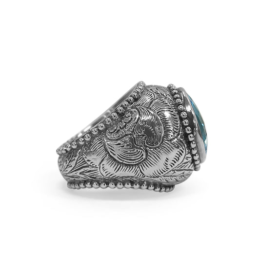 garden-of-stephen-blue-topaz-ring-in-engraved-sterling-silver