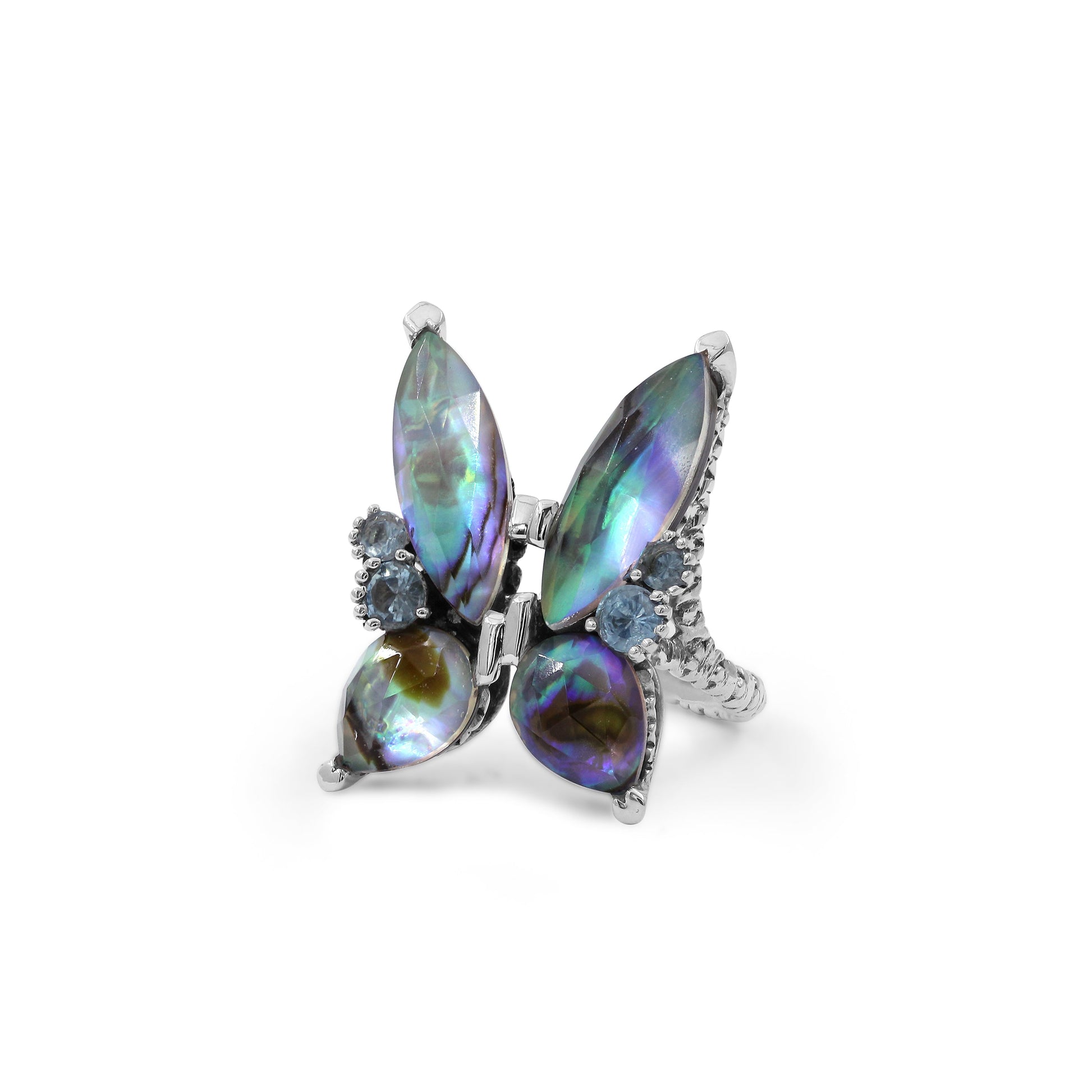garden-of-stephen-faceted-natural-quartz-abalone-labradorite-and-swiss-blue-topaz-butterfly-ring-in-sterling-silver