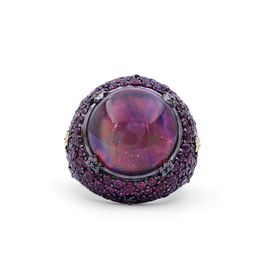 garden-of-stephen-natural-quartz-mother-of-pearl-and-rhodolite-garnet-pave-ring-in-sterling-silver-with-18k-gold-flowers