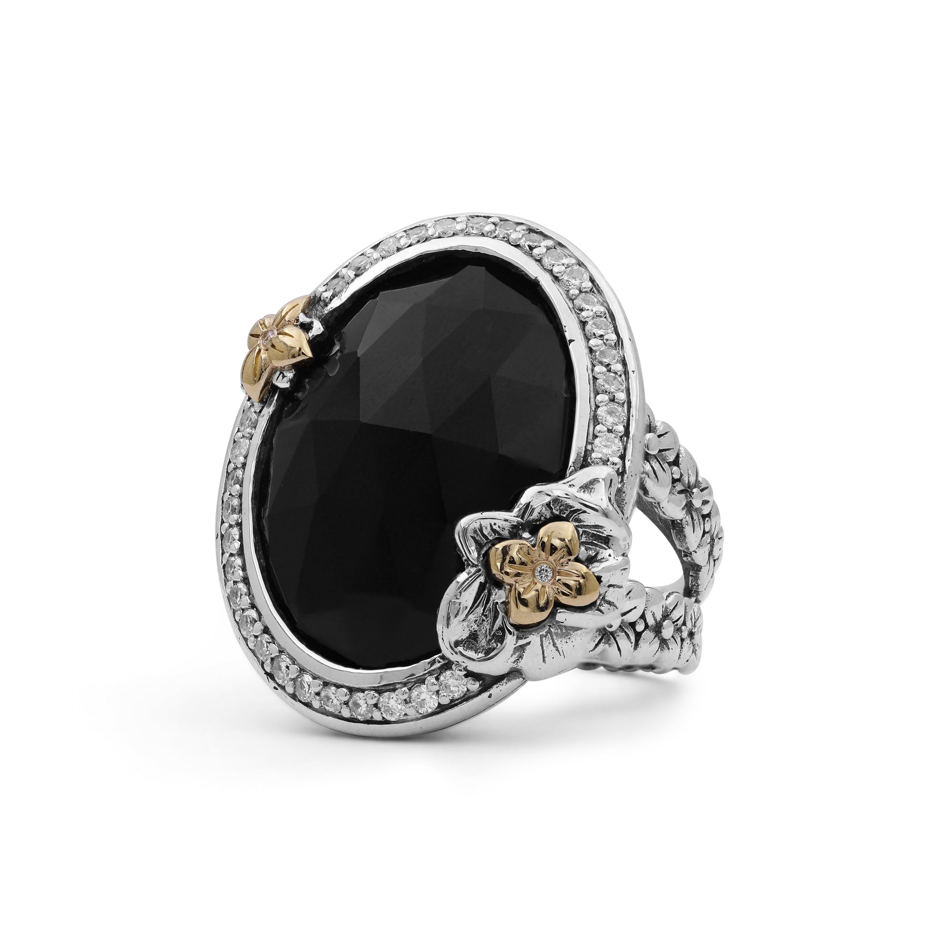 garden-of-stephen-faceted-black-onyx-ring-in-sterling-silver-with-18k-gold-flowers-and-diamond