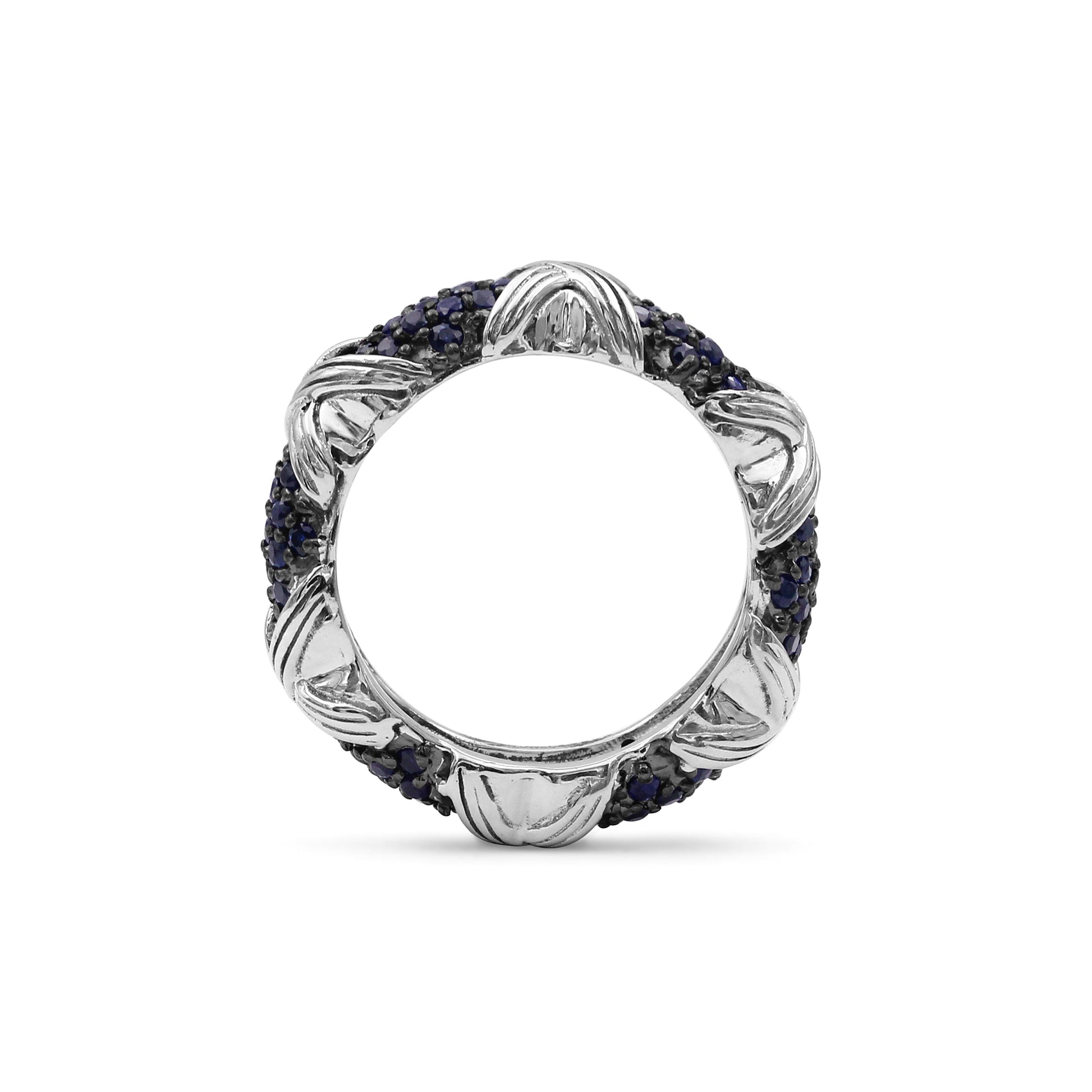 garden-of-stephen-blue-sapphire-pave-ring-in-sterling-silver