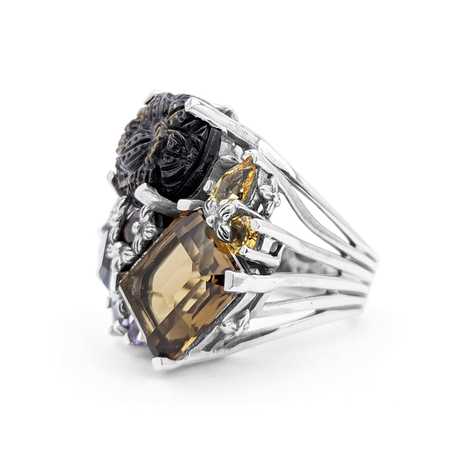 rockrageous-hand-carved-tahitian-mother-of-pearl-garnet-sapphire-amethyst-citrine-and-cognac-quartz-ring-in-sterling-silver