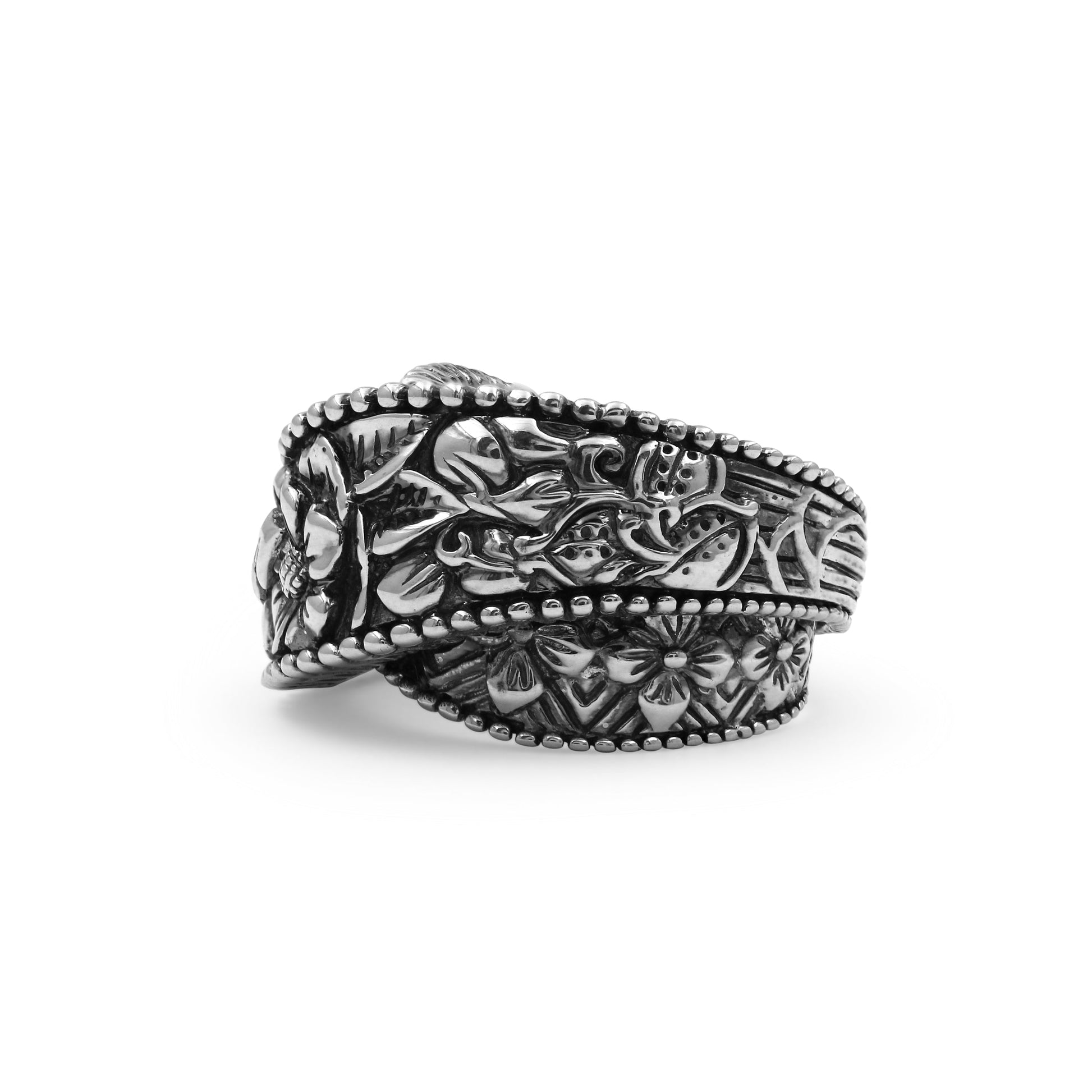 kyoto-flower-engraved-sterling-silver-bypass-band