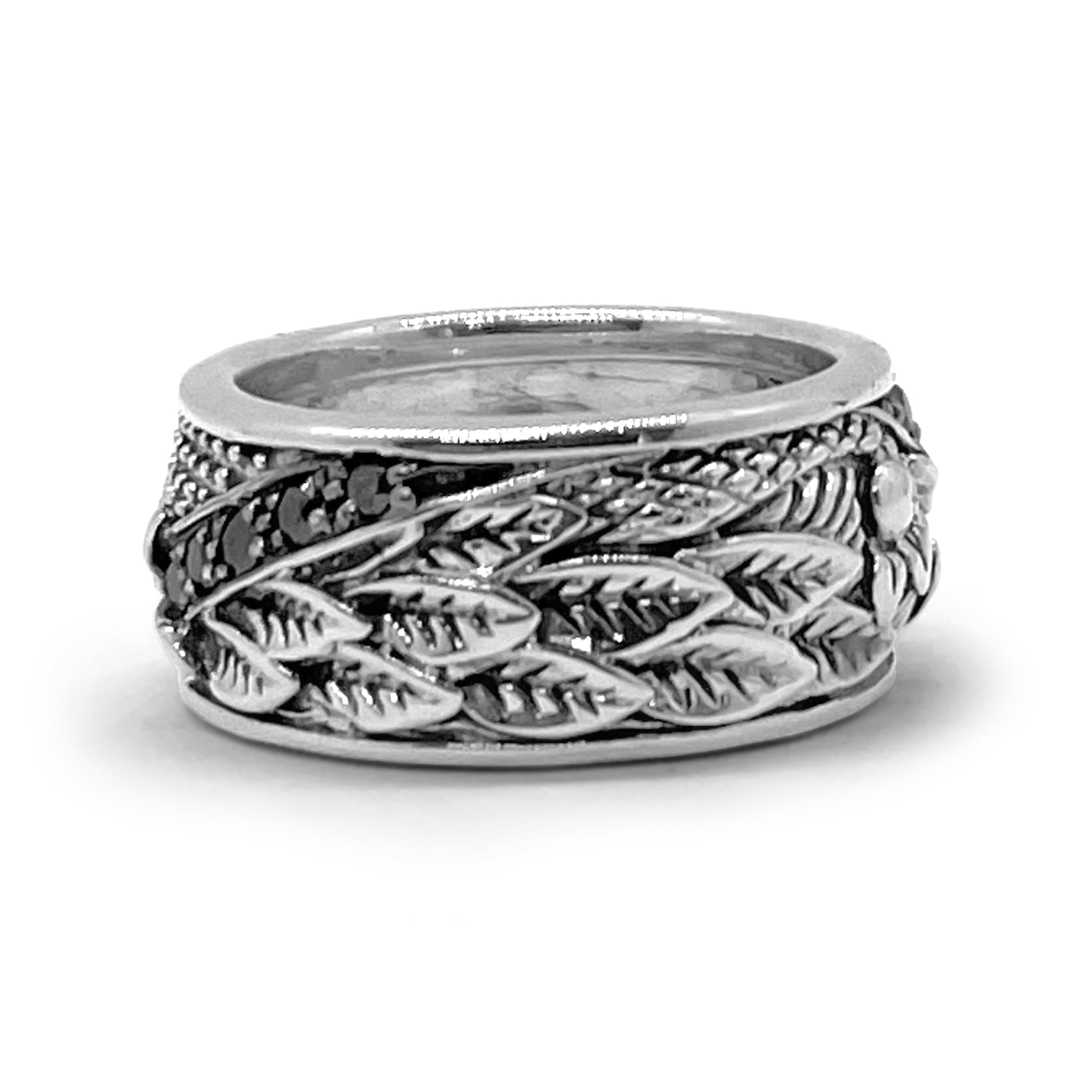 kyoto-black-diamond-0-25ct-ring-in-sterling-silver