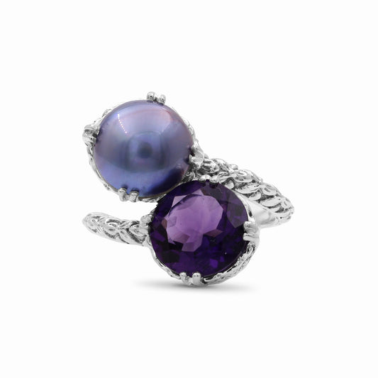 terraquatic-pearl-and-faceted-amethyst-ring-in-sterling-silver
