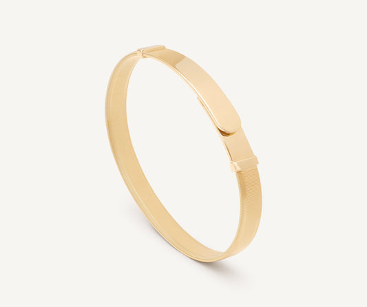 18K Yellow Gold Coil Large Bangle Bracelet