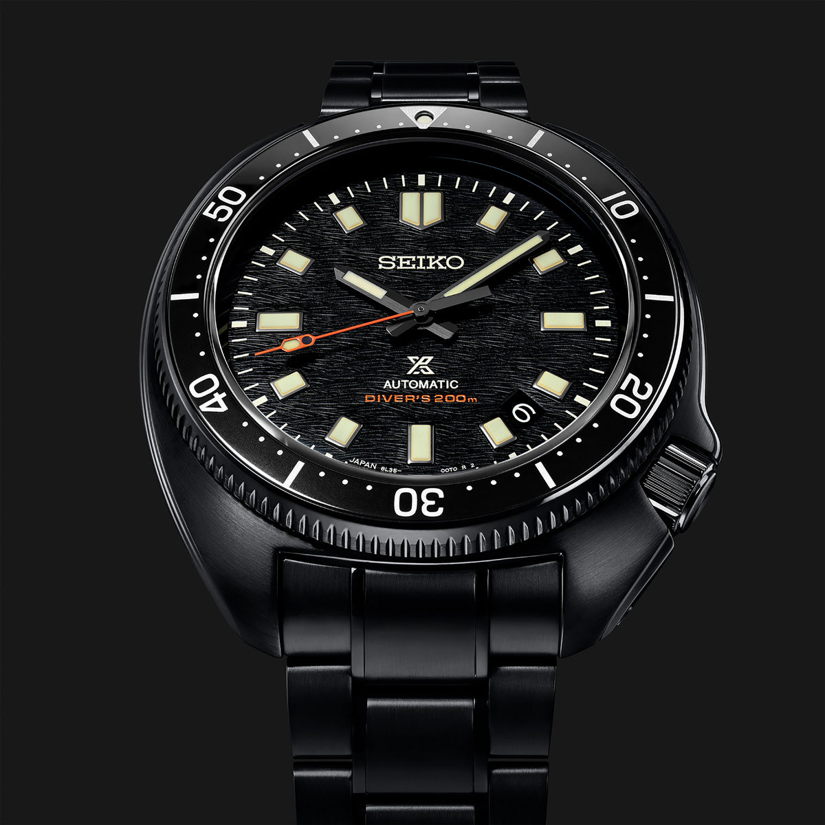 Seiko luxe PROSPEX 1970 HERITAGE DIVER'S BLACK SERIES LIMITED EDITION Watch SLA061
