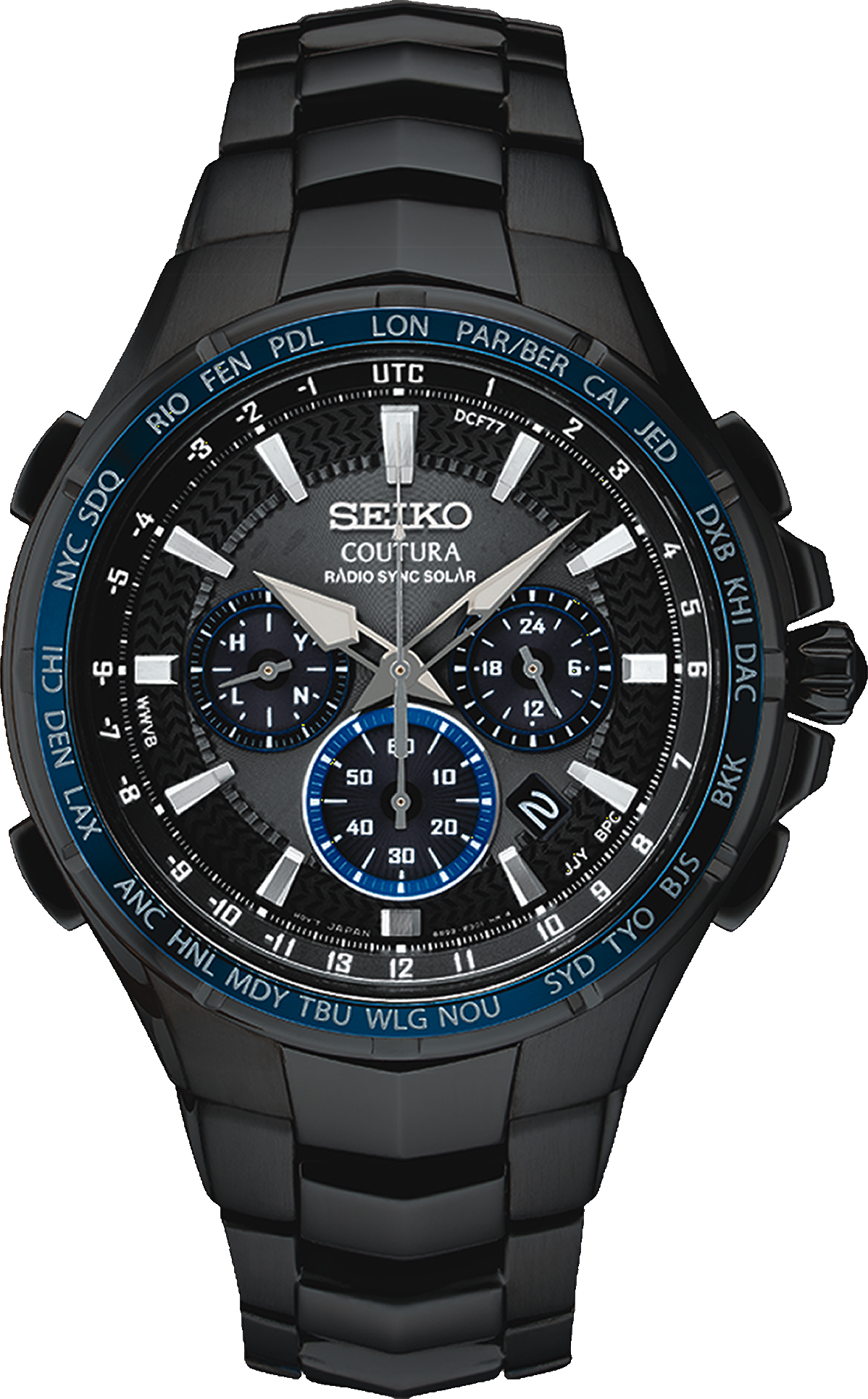 Seiko Coutura Radio Sync Solar Chronograph Watch SSG021