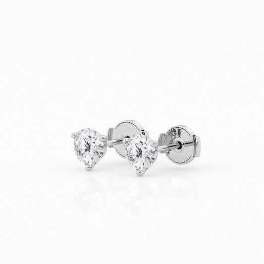 14K White Gold Stud Earring MR-LGTXE07067R200-GW3