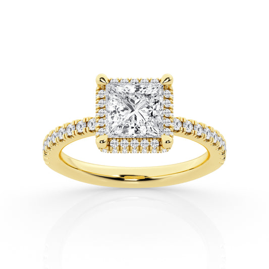 14K White Gold Ring MR-LGTXR07216P300GW77