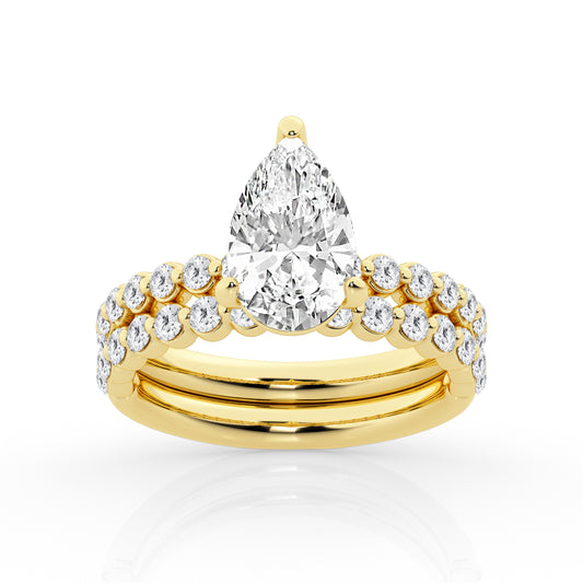 14K White Gold Ring MR-LTXR07937R500AGW63