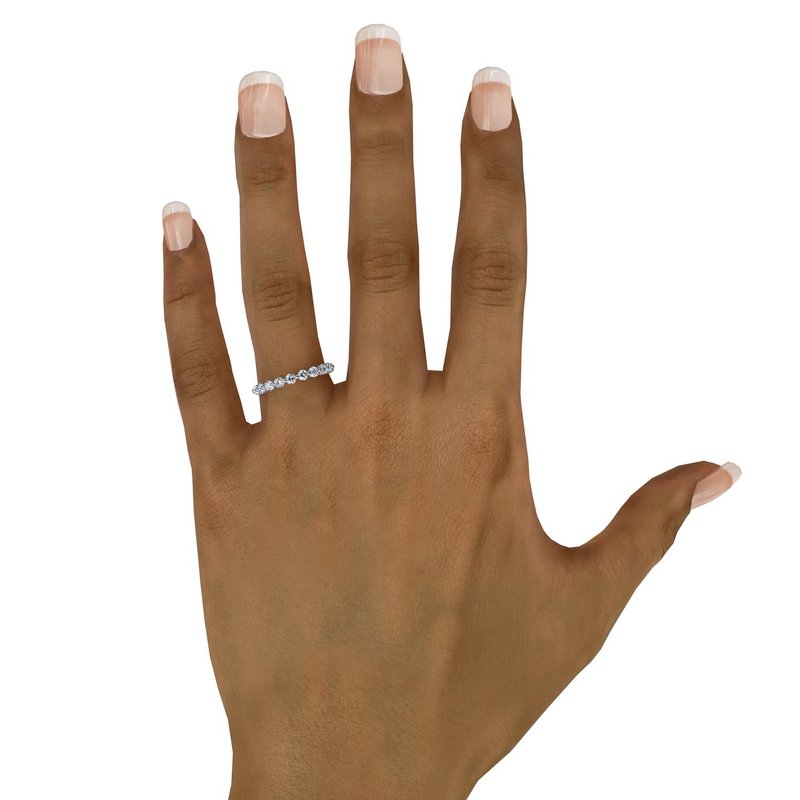 Single Prong Diamond Band W7252 - TBird