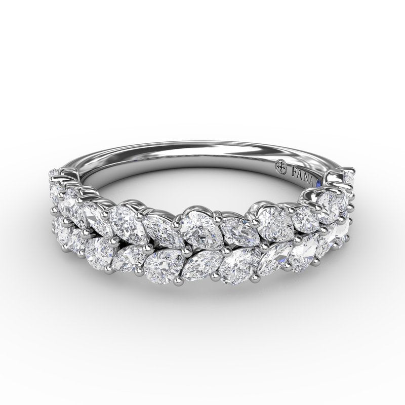 Marquise Cluster Diamond Ring W7440 - TBird