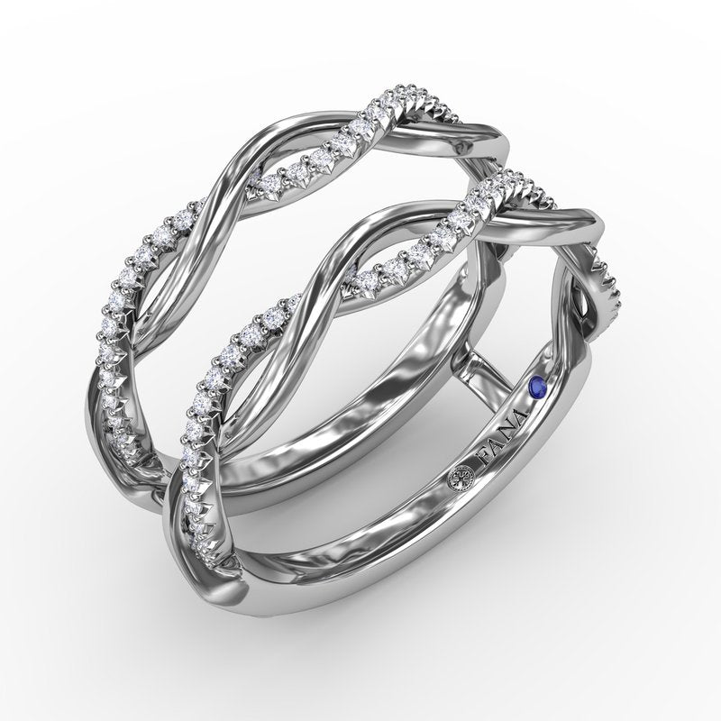 Diamond Twist Insert Ring W8008 - TBird