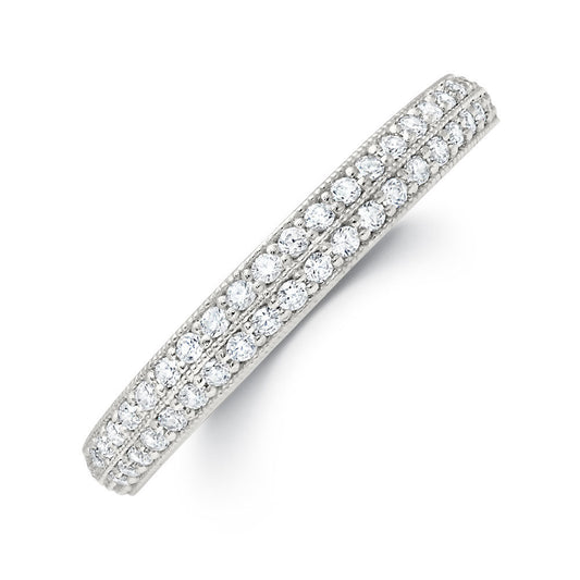 Peter Storm Double Row Of Diamonds With A Line Of Milgrain To Add Detail And Texture Wbm375_4Diaw  WBM375_4DiaW