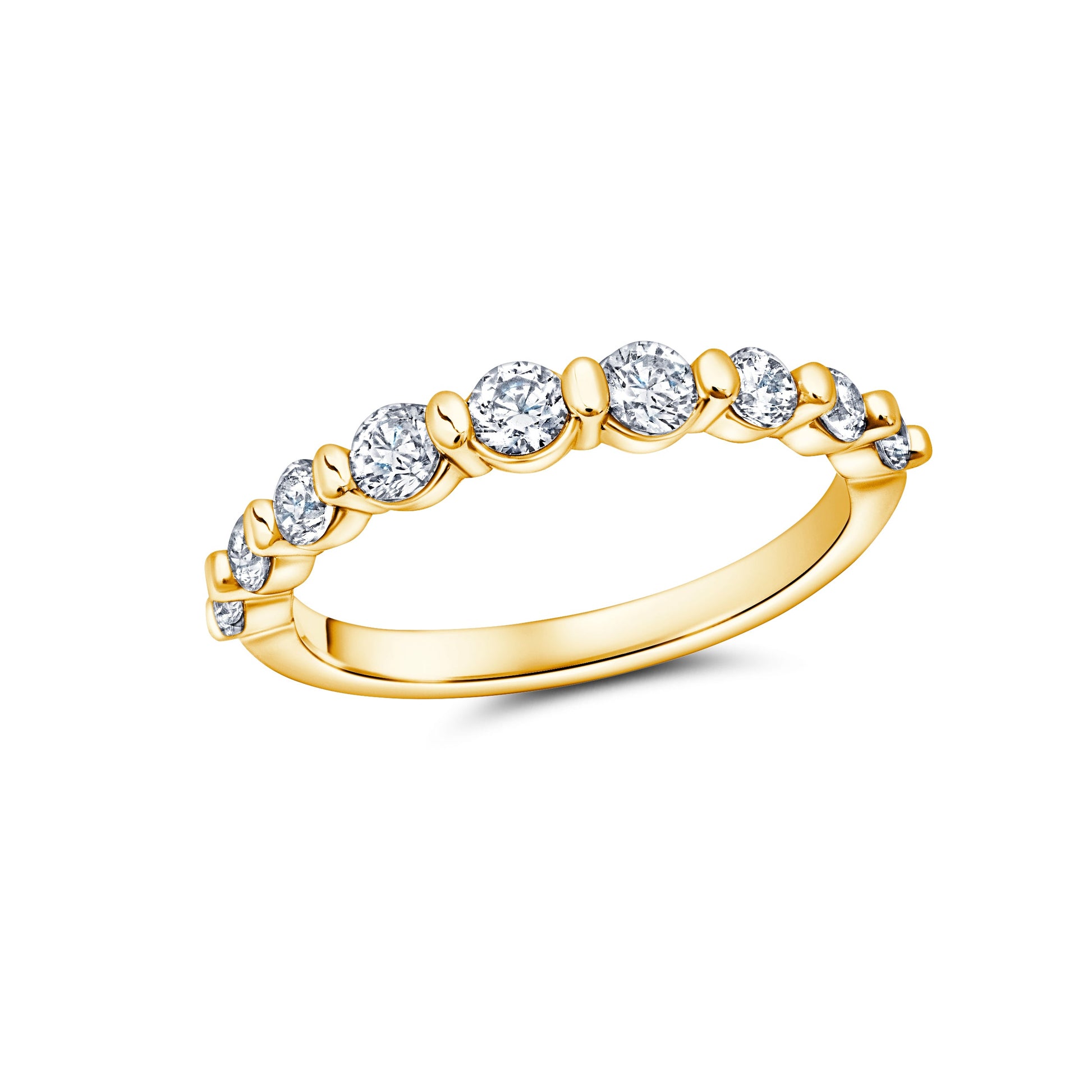 Peter Storm A Flat Band With Graduating Round Diamonds Wbm683_4Diay  WBM683_4DiaY