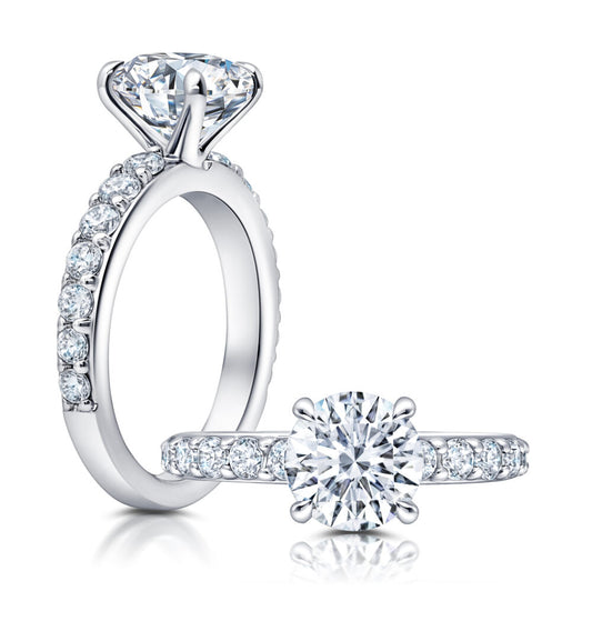 Peter Storm A classic, this piece features diamonds that graduate up to the center WSM472_4DiaW  WSM472_4DiaW