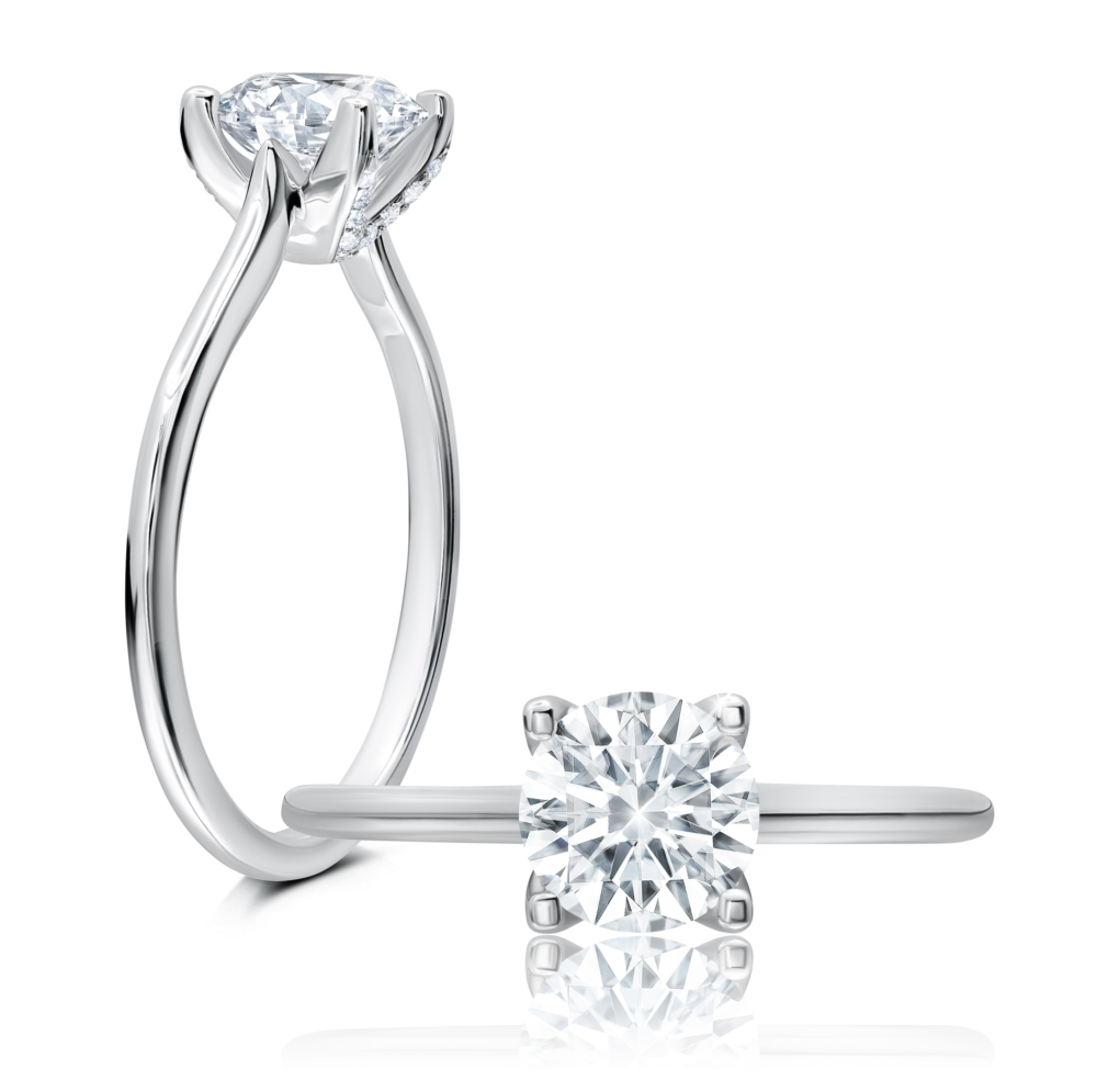 Peter Storm A classic solitaire with a hanging v head, makes the most of your chosen center WSM568_4DiaW  WSM568_4DiaW