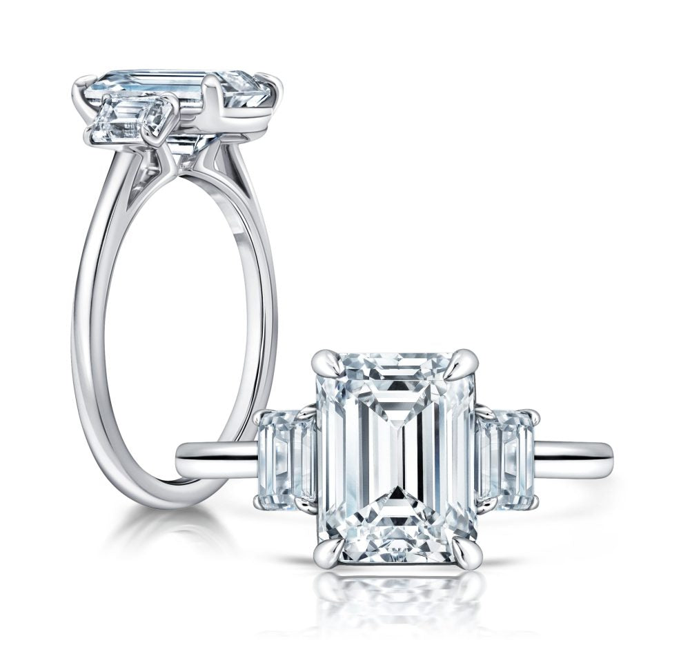 Peter Storm This elegant ring features a flower-shaped halo with a sparkling round center WSM677_4DiaW  WSM677_4DIAW