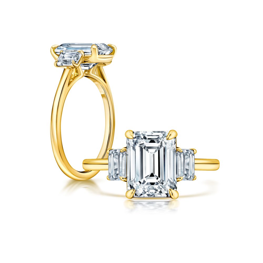 Peter Storm This radiant ring features a flower-shaped halo with a brilliant round center WSM677_4DiaY  WSM677_4DIAY
