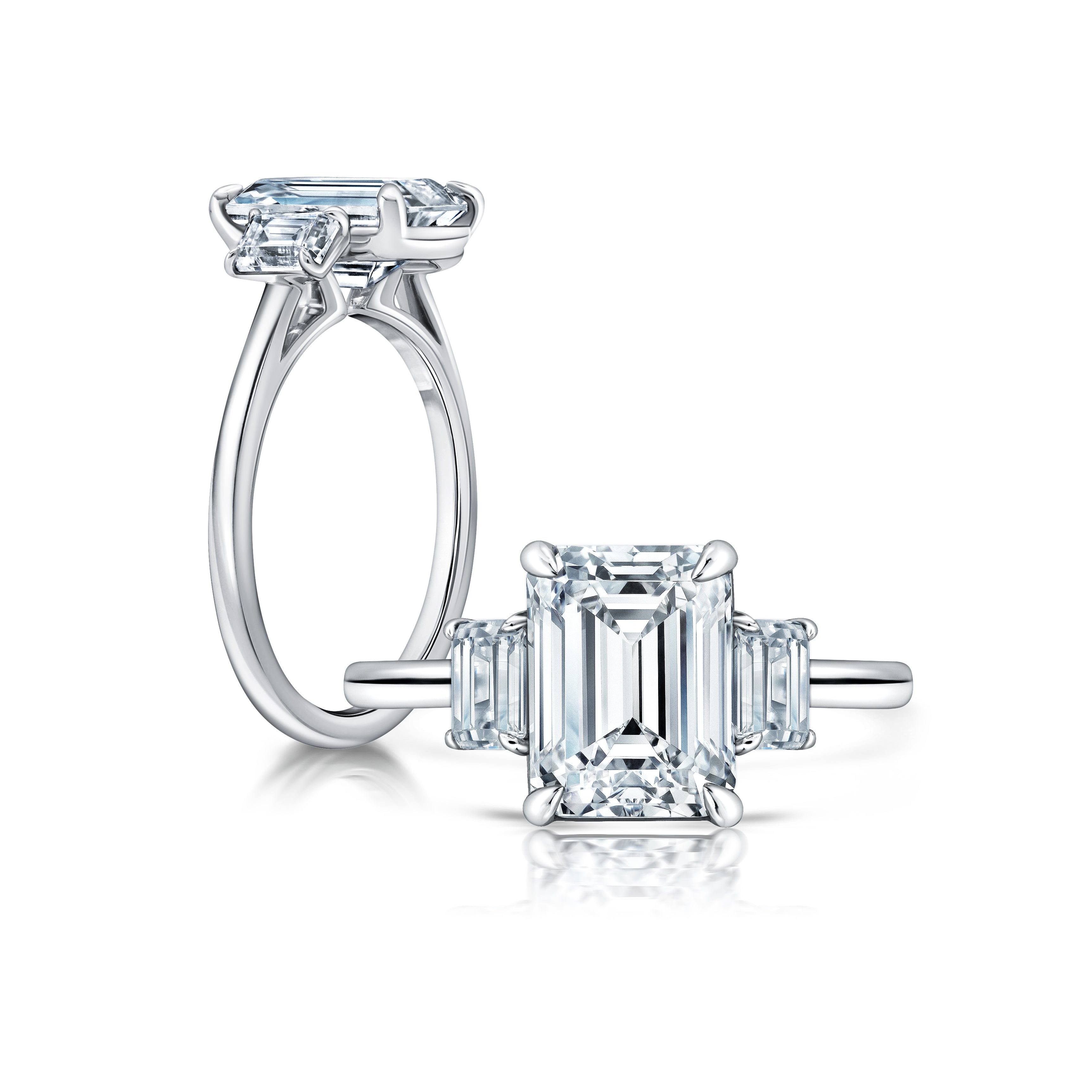 This radiant ring features a flower-shaped halo with a brilliant round center WSM677_4DiaY
