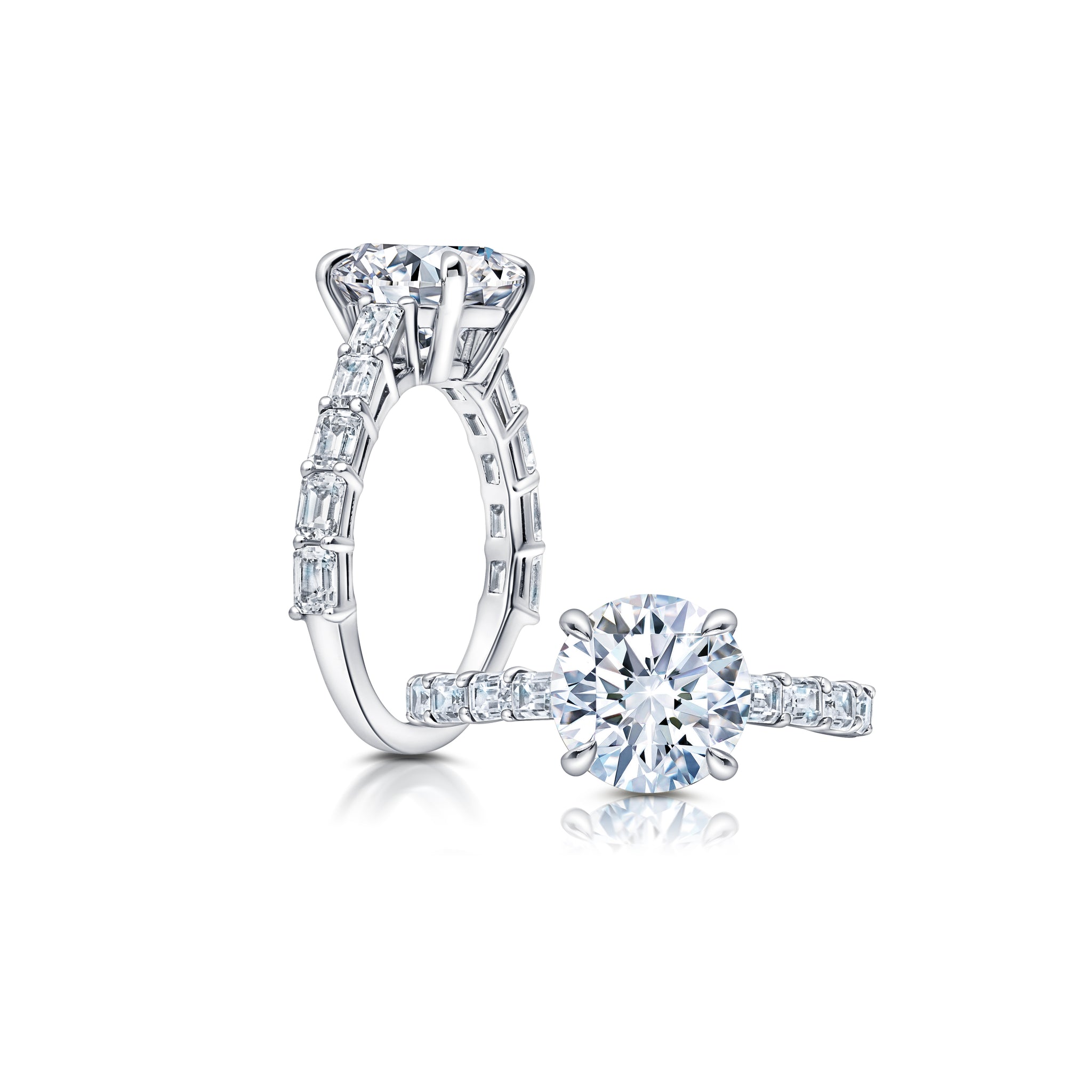 Climbing diamonds lead up to a showstopper center WSM687_4DiaY