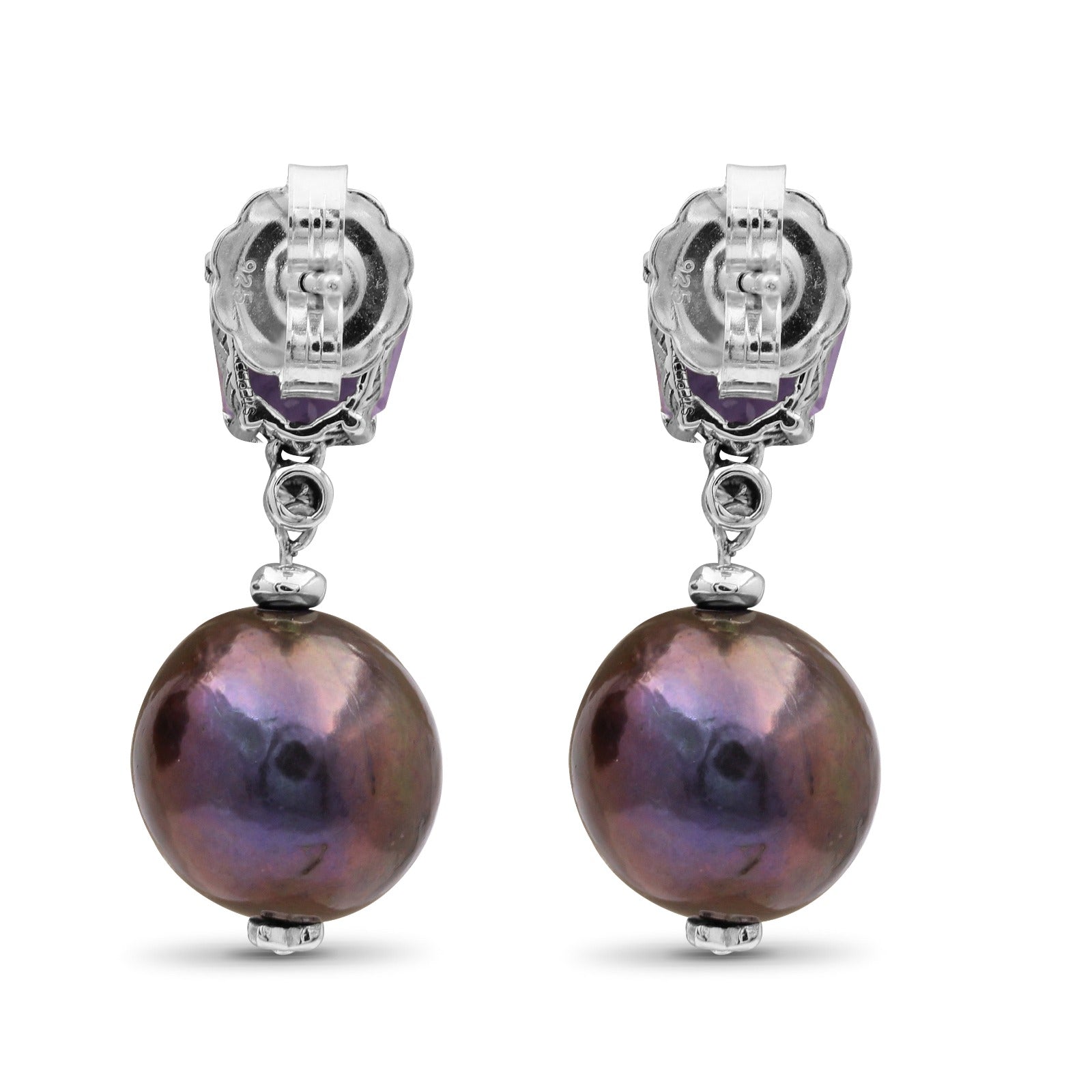 galactical-43ct-amethyst-peacock-pearl-and-0-08ct-white-diamond-earrings-in-sterling-silver
