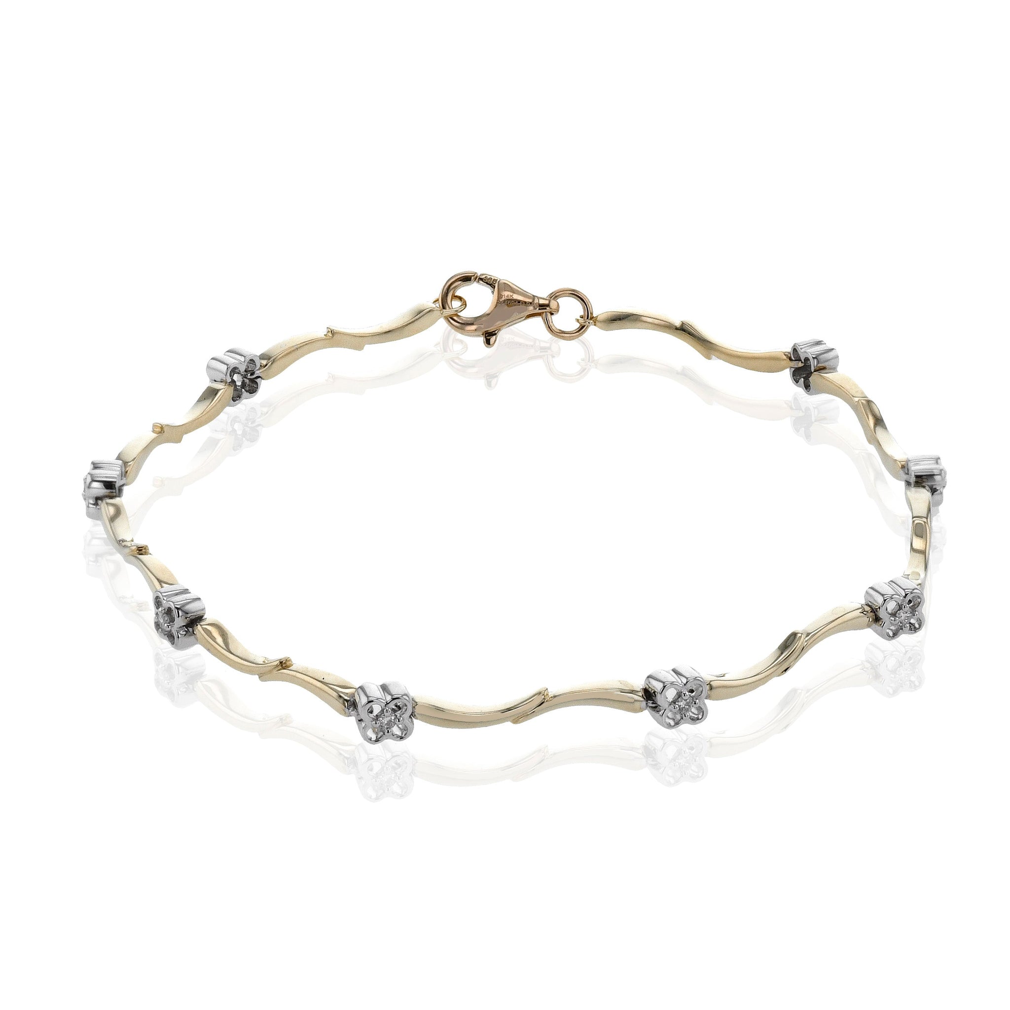 floral-bracelet-in-14k-gold-with-diamonds ZB851