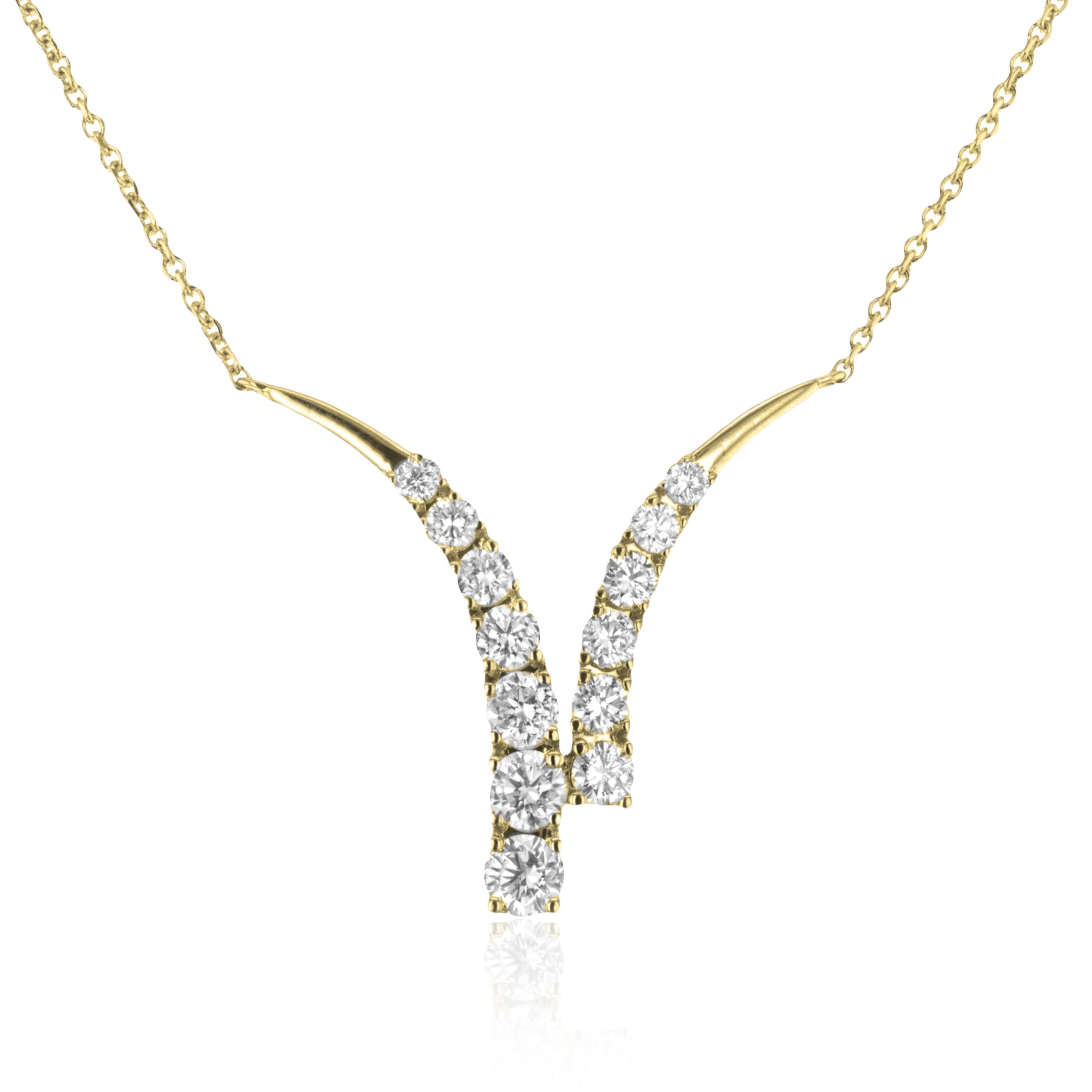 Pendant in 14k Gold with Diamonds