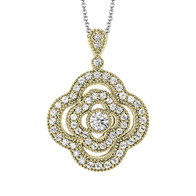 Pendant in 14k Gold with Diamonds