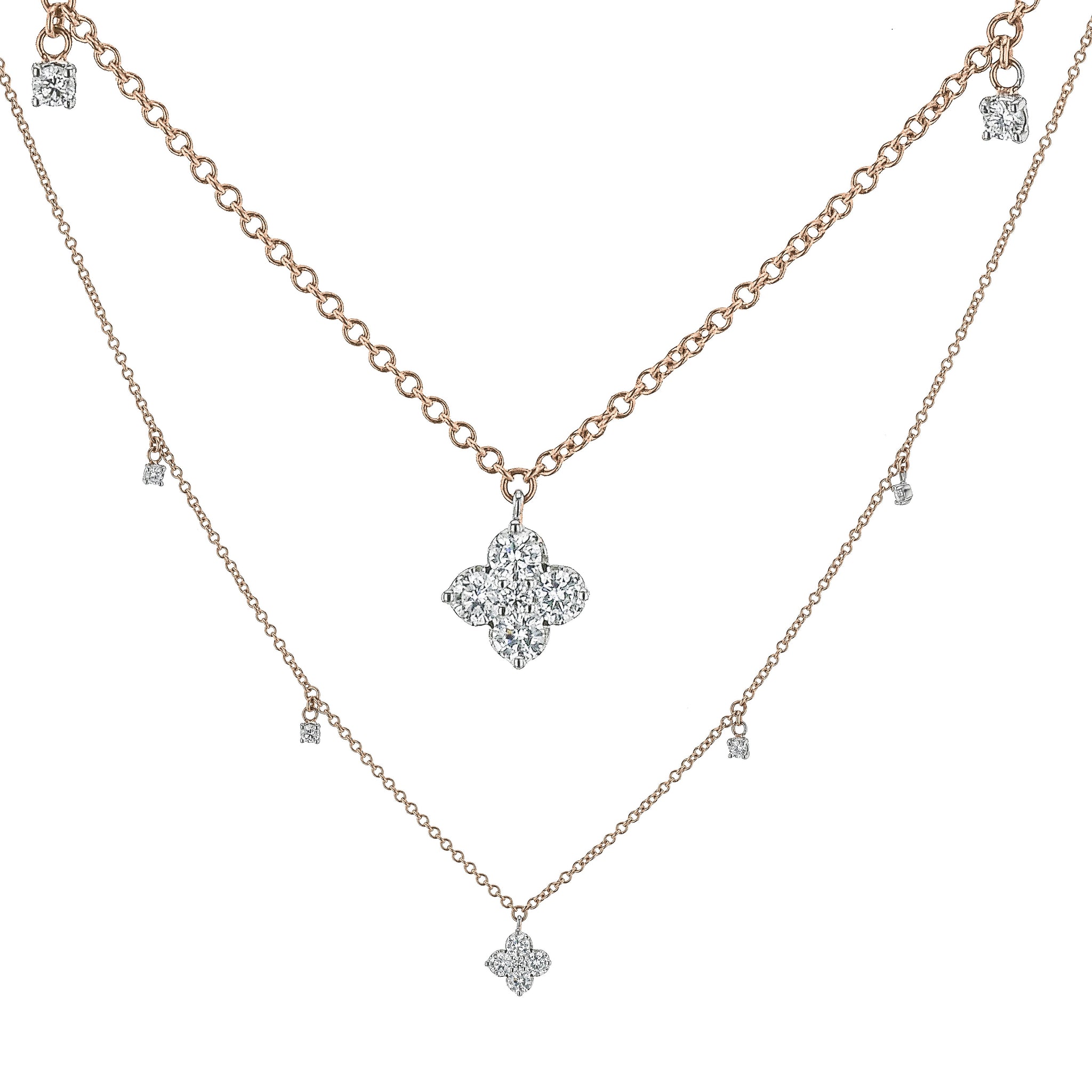 Necklace in 14k Gold with Diamonds
