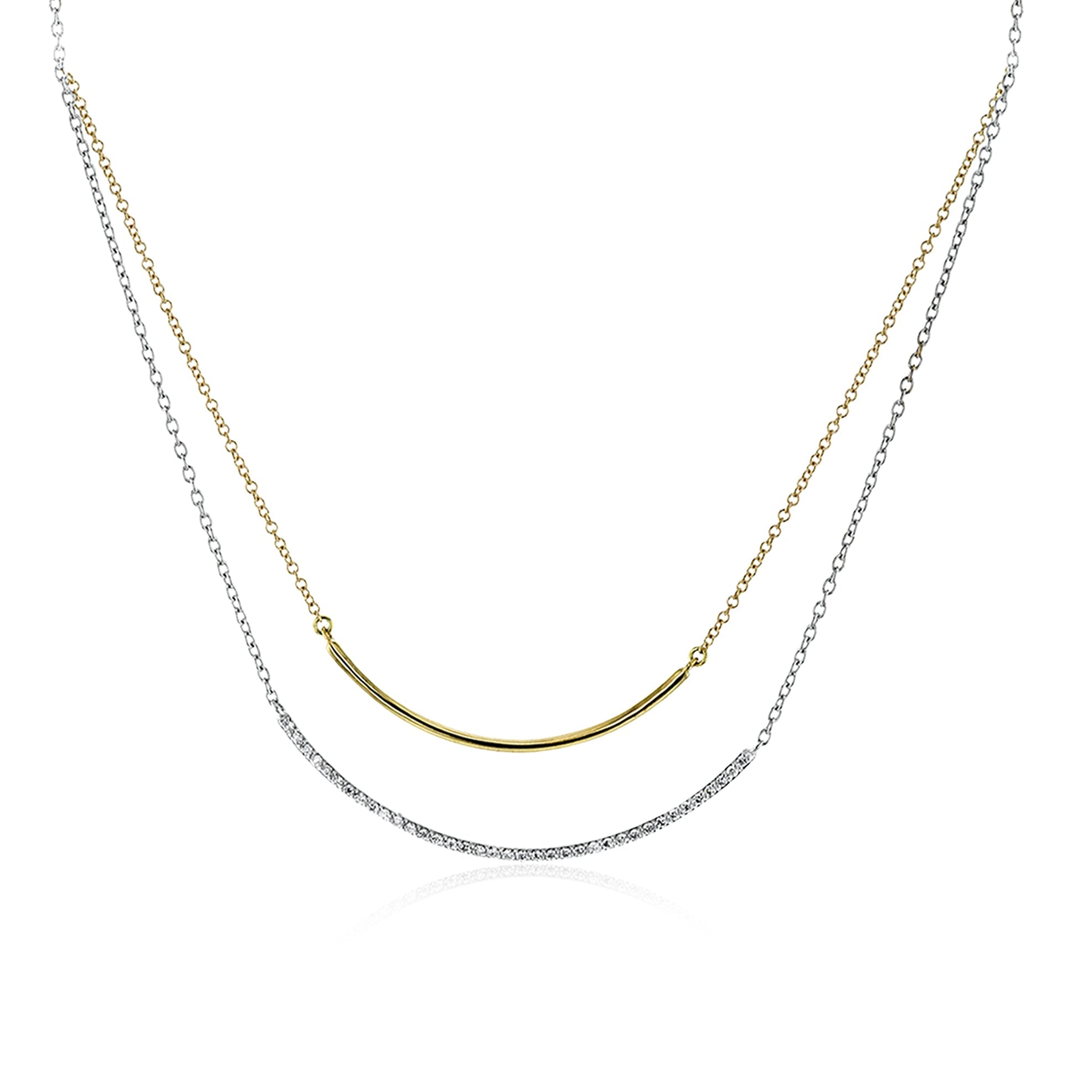 Necklace in 14k Gold with Diamonds