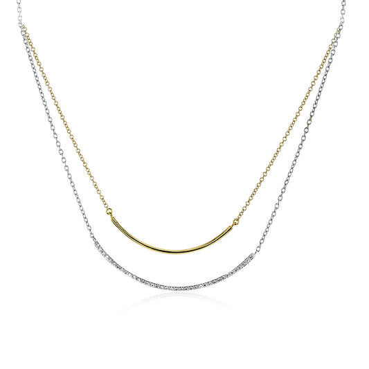 Necklace in 14k Gold with Diamonds