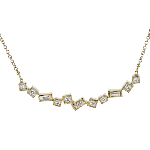 Mosaic Pendant in 14k Gold with Diamonds