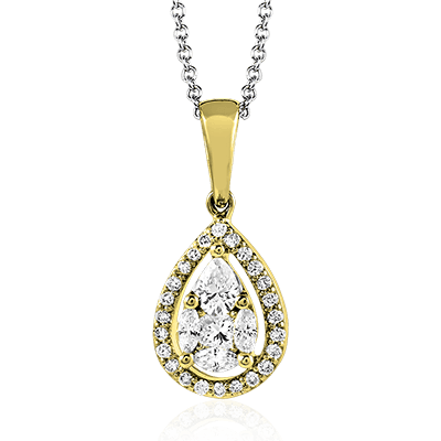 Pendant in 14k Gold with Diamonds