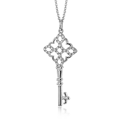 Pendant in 14k Gold with Diamonds