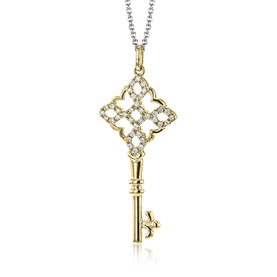 Pendant in 14k Gold with Diamonds