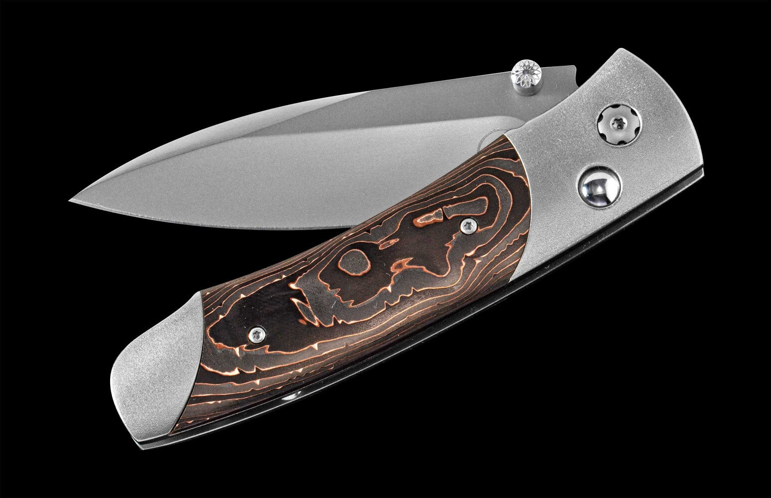 William Henry Titanium pocketknife with carbon fiber A200-6
